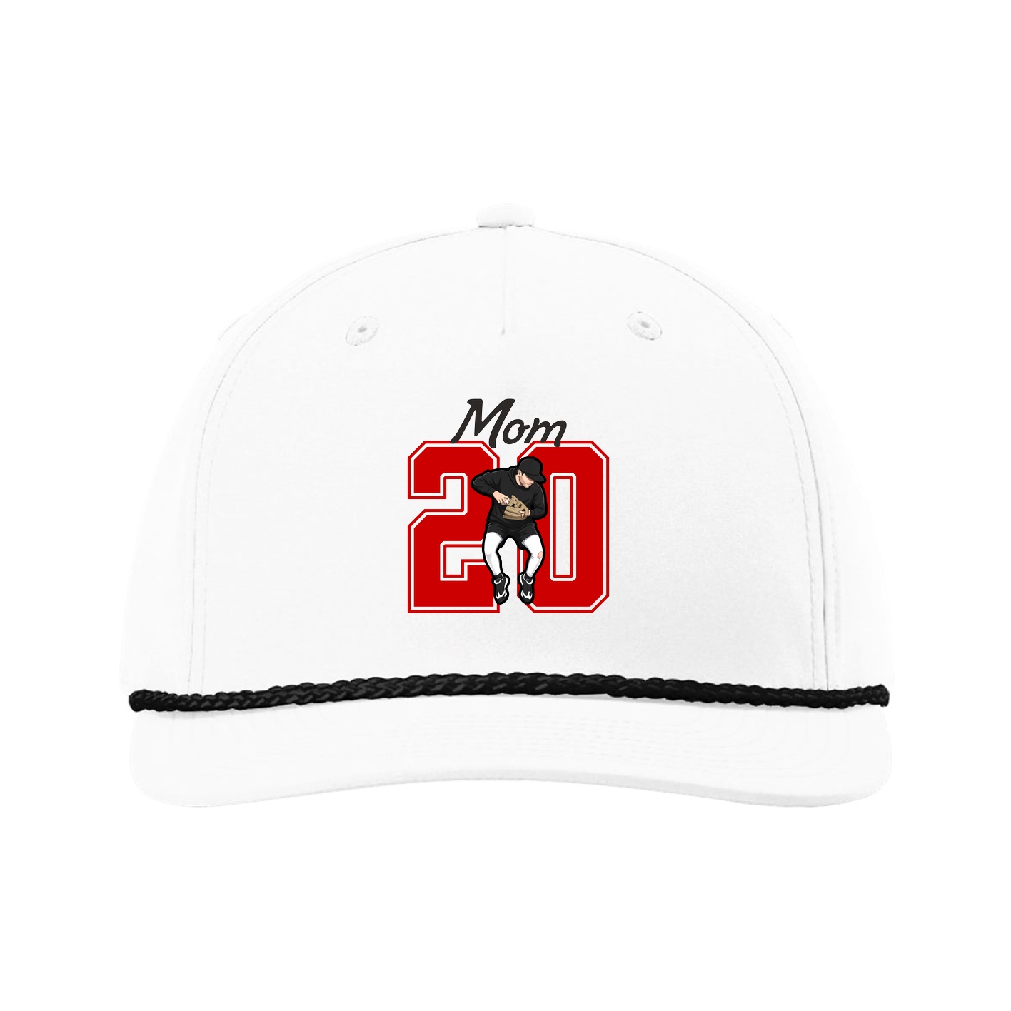 Five-Panel Classic Rope Cap — Mothers Day Shirsey in White