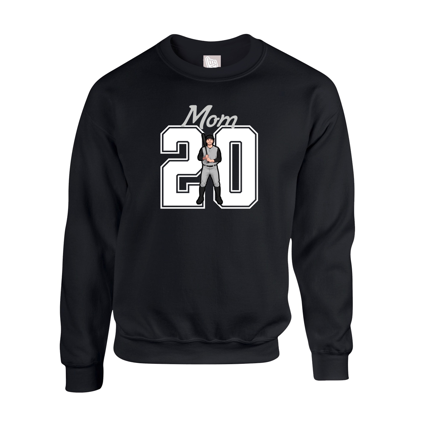 Fleece Crew — Mothers Day Shirsey in Black