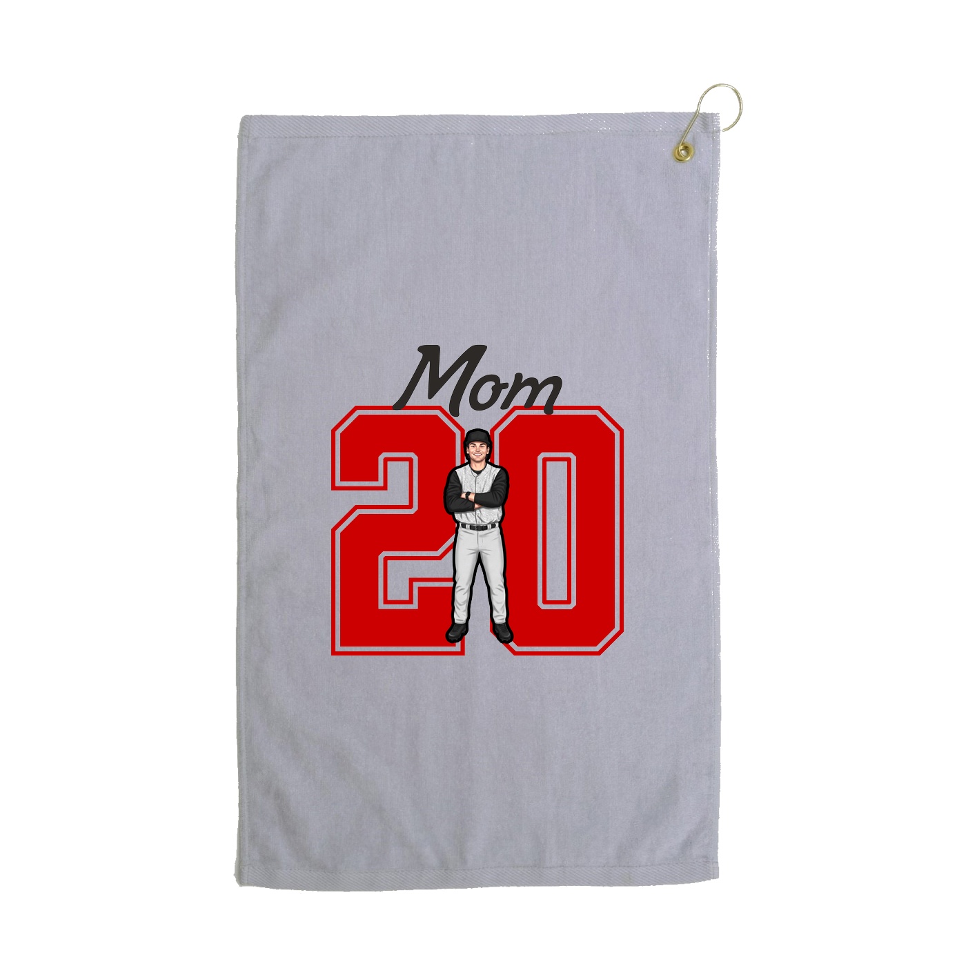 Golf Towel — Mothers Day Shirsey in Grey