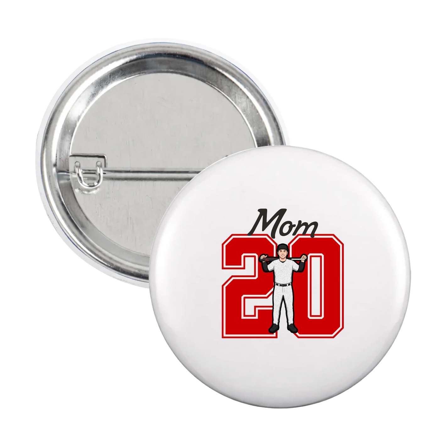 Game Day Button — Mothers Day Shirsey in White