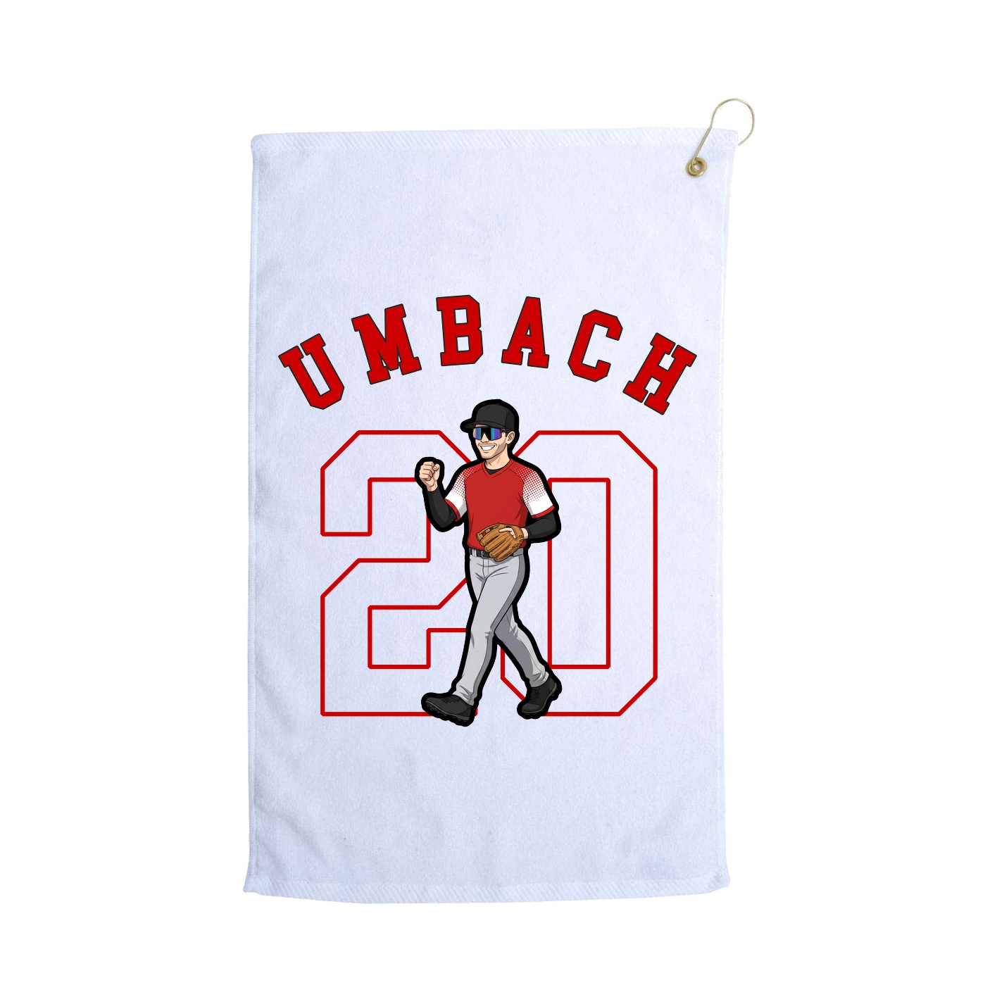 Golf Towel — Shirsey Arch in White