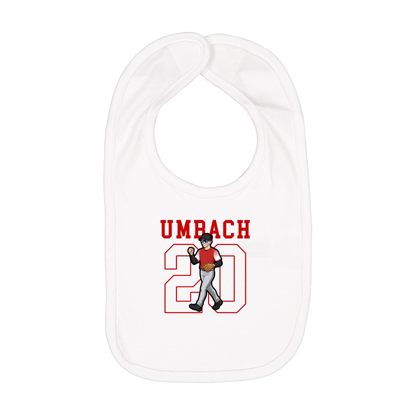 Infant Bib — Shirsey in White