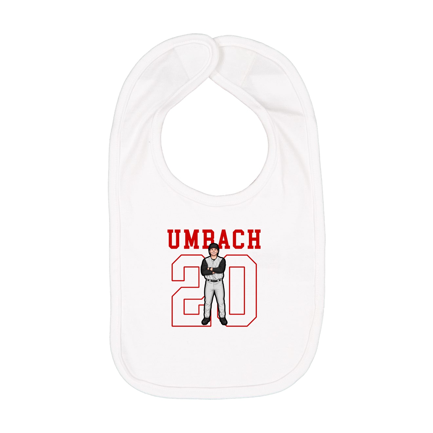 Infant Bib — Shirsey in White