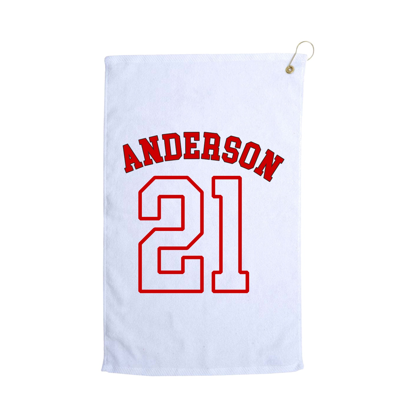 Golf Towel — Shirsey Arch in White