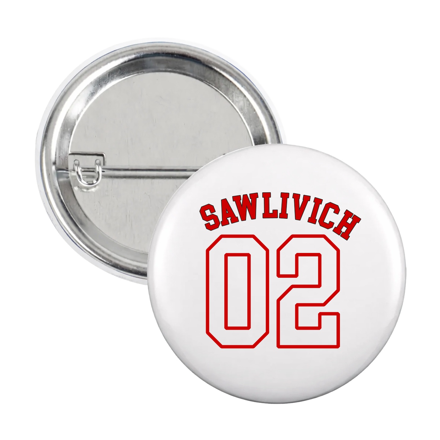 Game Day Button — Shirsey Arch in White