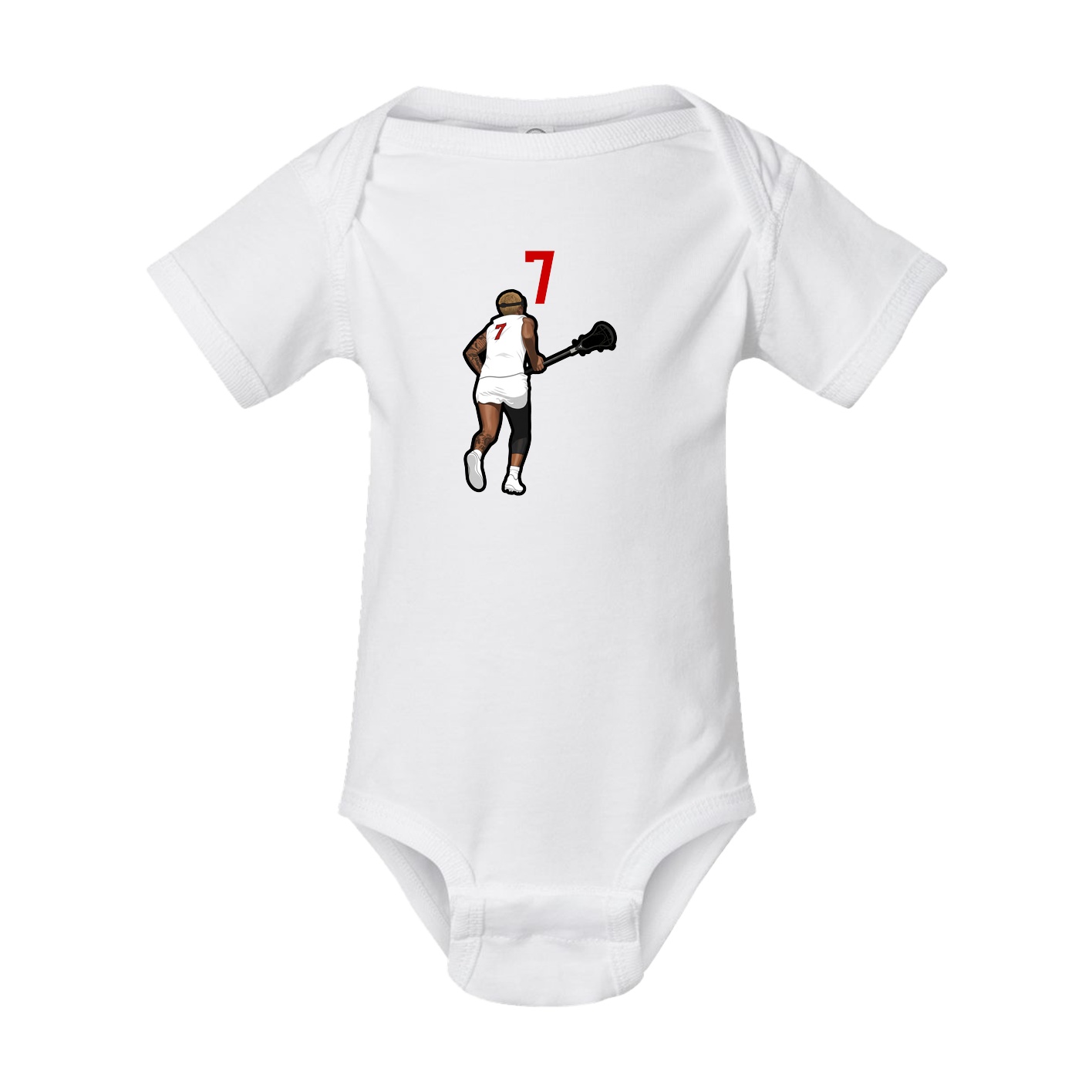 Baby Onesie — Number Top in White