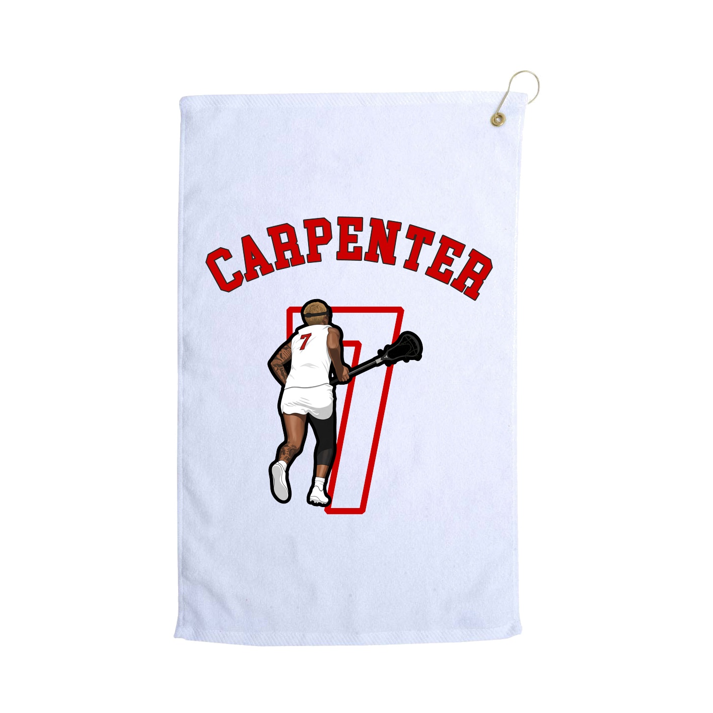 Golf Towel — Shirsey Arch in White