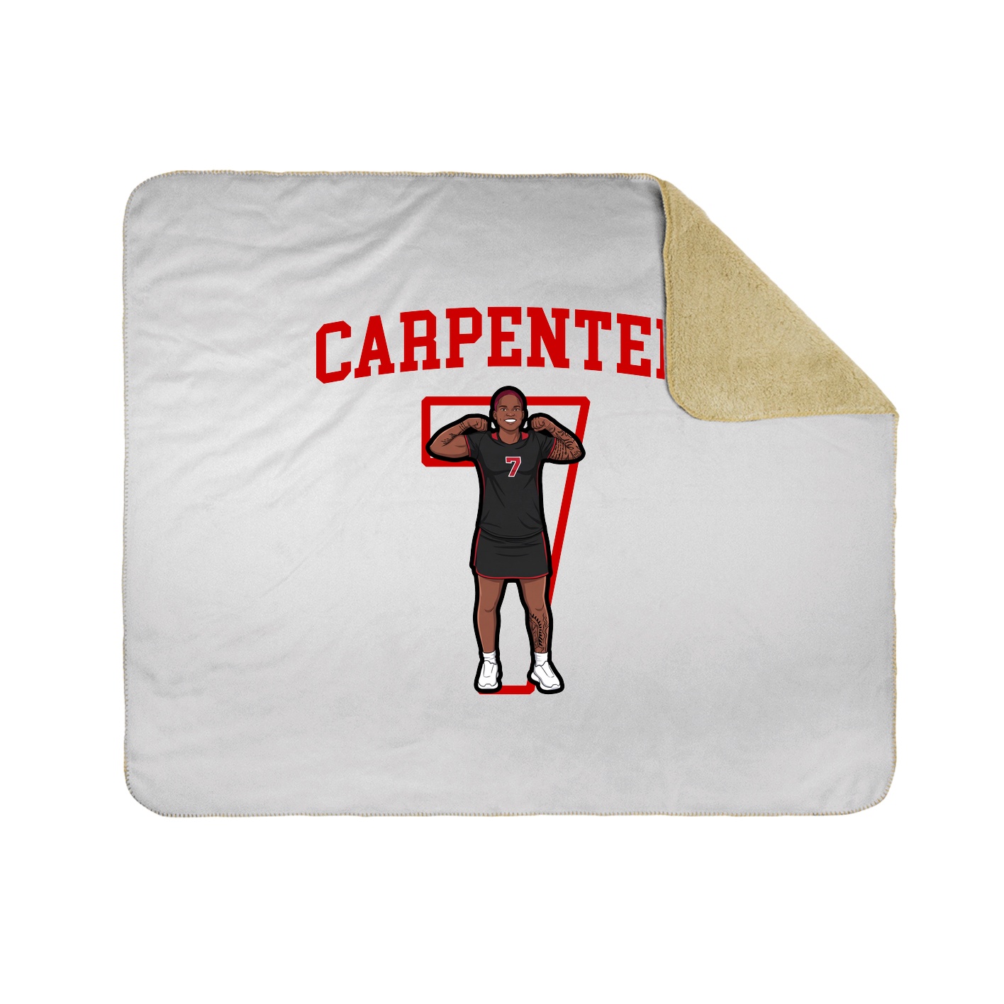 50x60 Sherpa Lined Throw Blanket