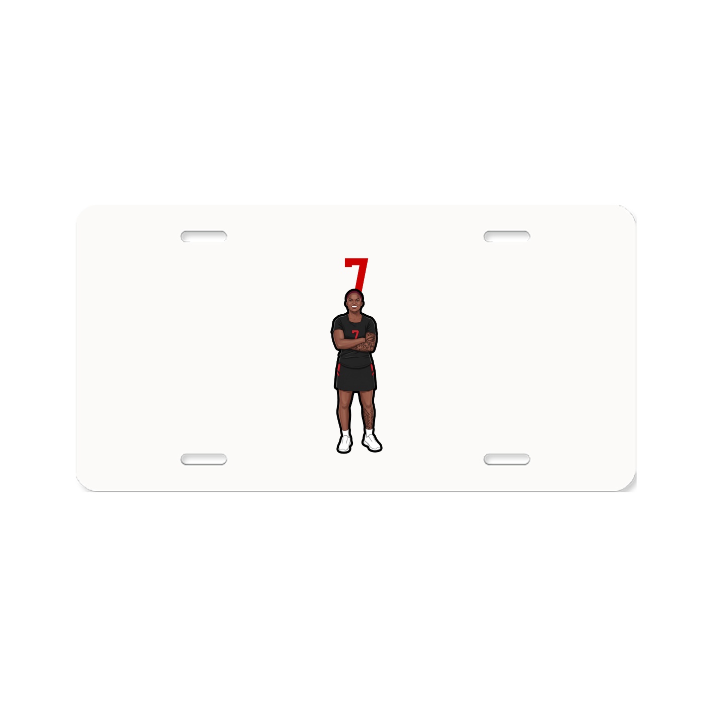 License Plate — Number Top in Classic
