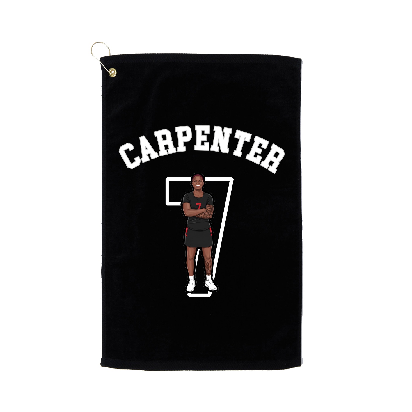 Golf Towel — Shirsey Arch in Black