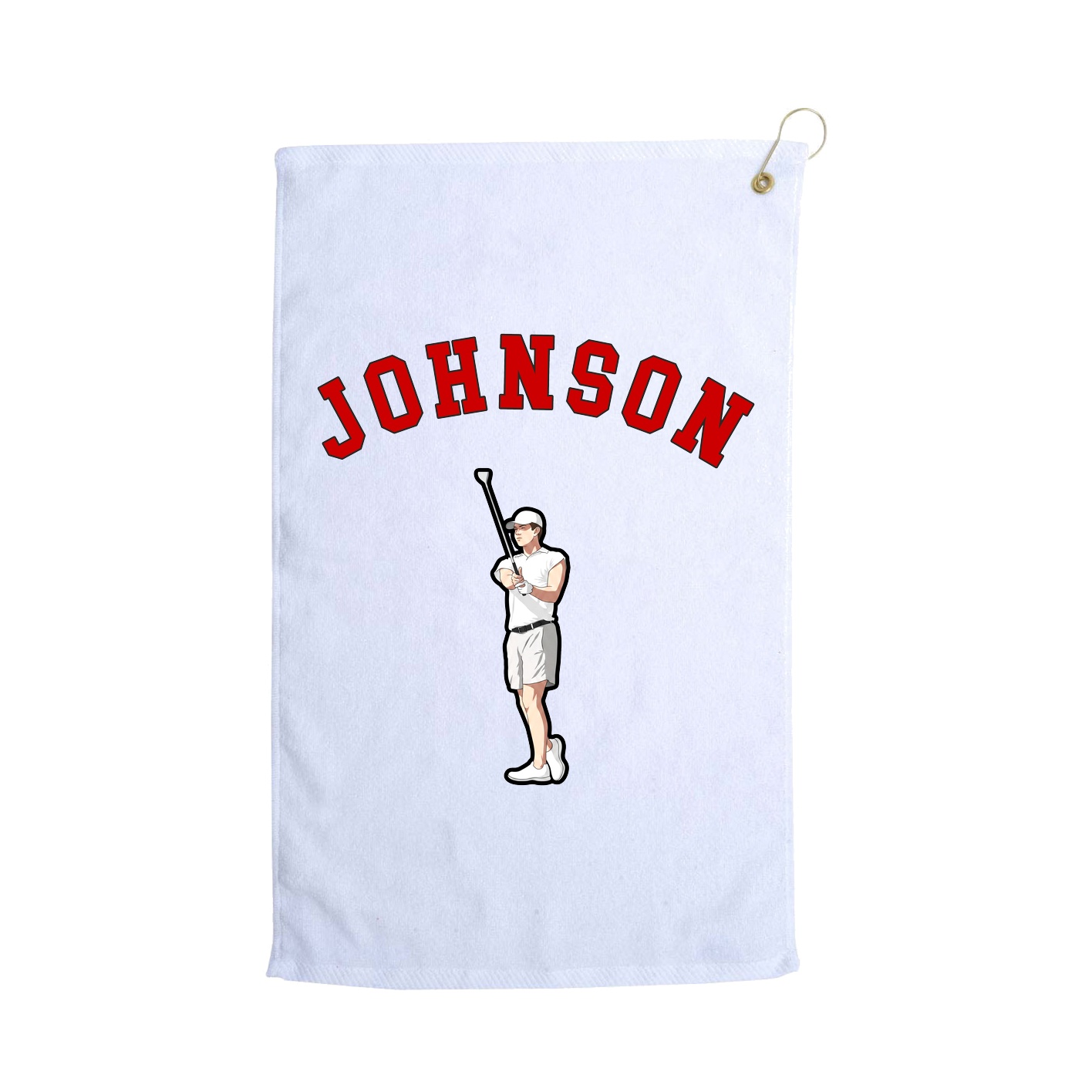 Golf Towel — Shirsey Arch in White