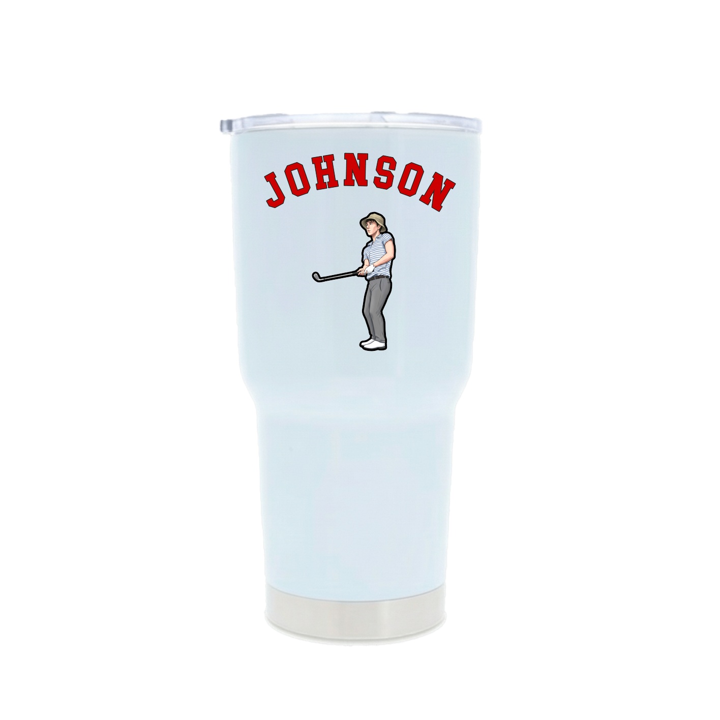 30oz Stainless Steel Tumbler — Shirsey Arch in White