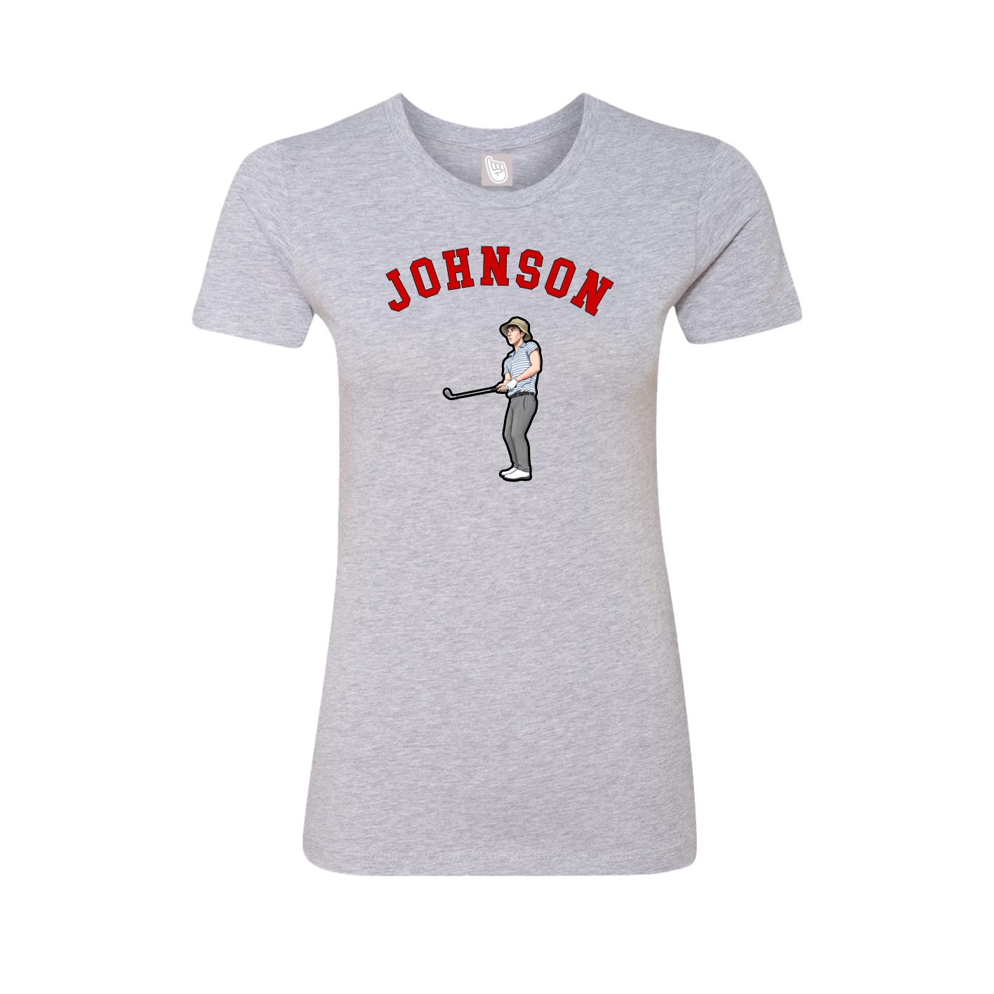 Fitted Women's Tee — Shirsey Arch in Grey