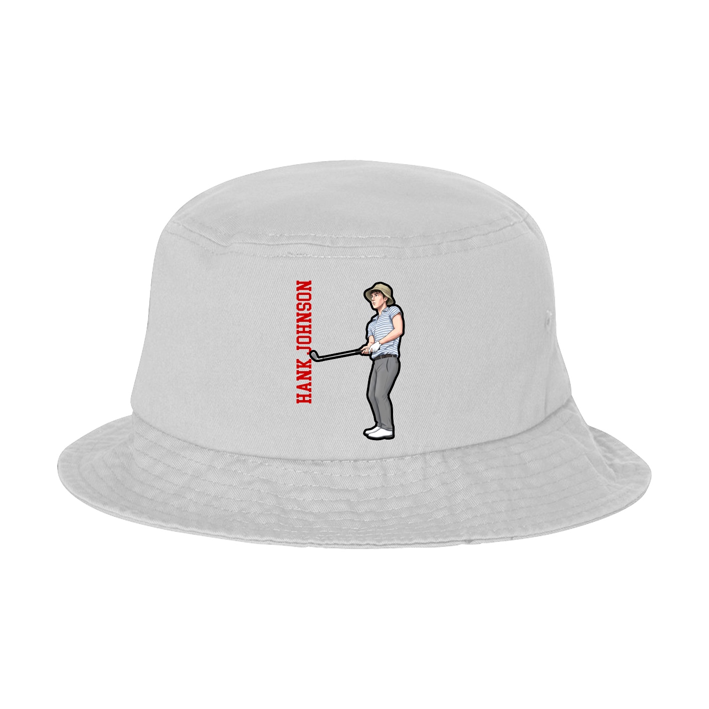 Bucket Cap — Name Vertical in White