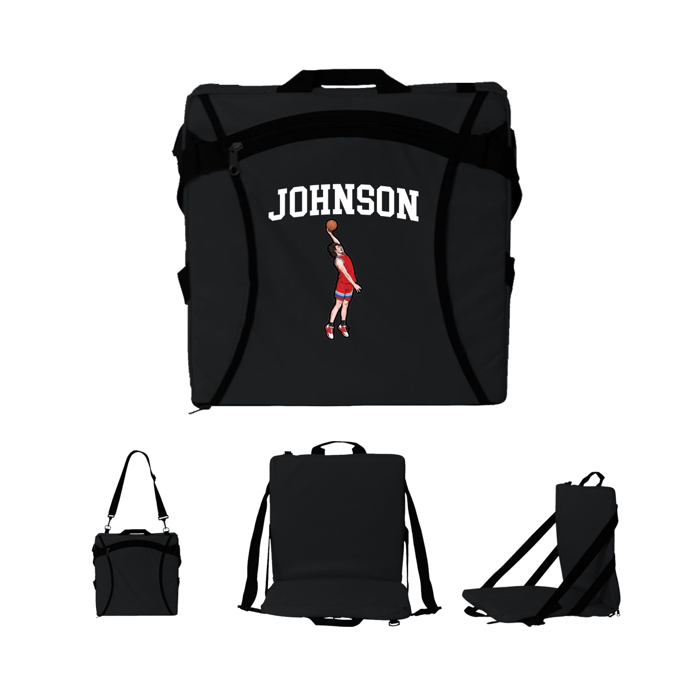 Folding Stadium Seat — Shirsey in Black