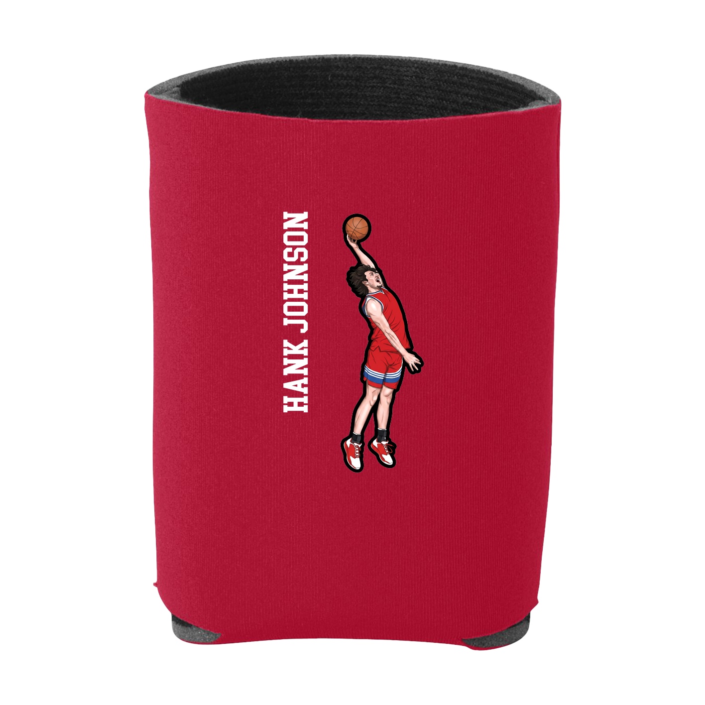 Can Holder — Name Vertical in Red