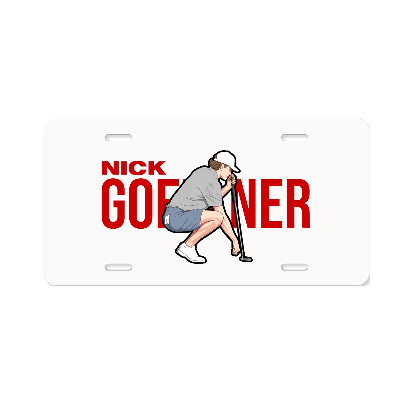 License Plate — Player Name in Classic