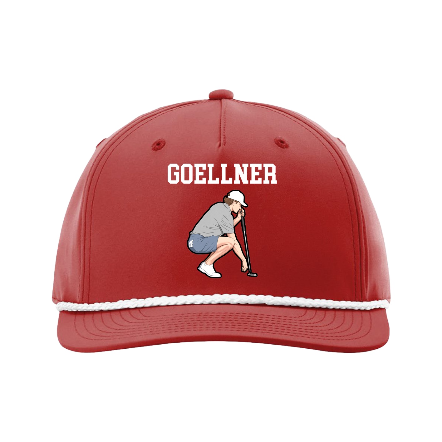 Five-Panel Classic Rope Cap — Shirsey in Red