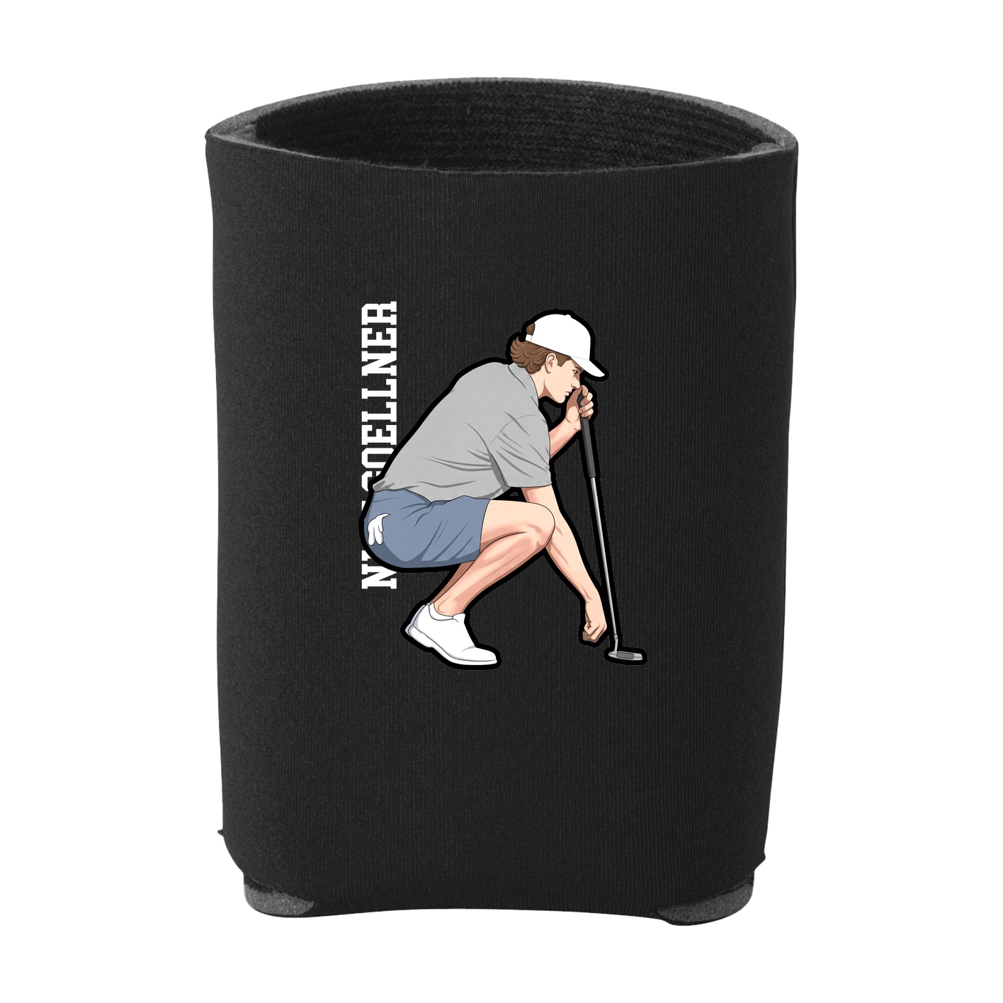 Can Holder — Name Vertical in Black