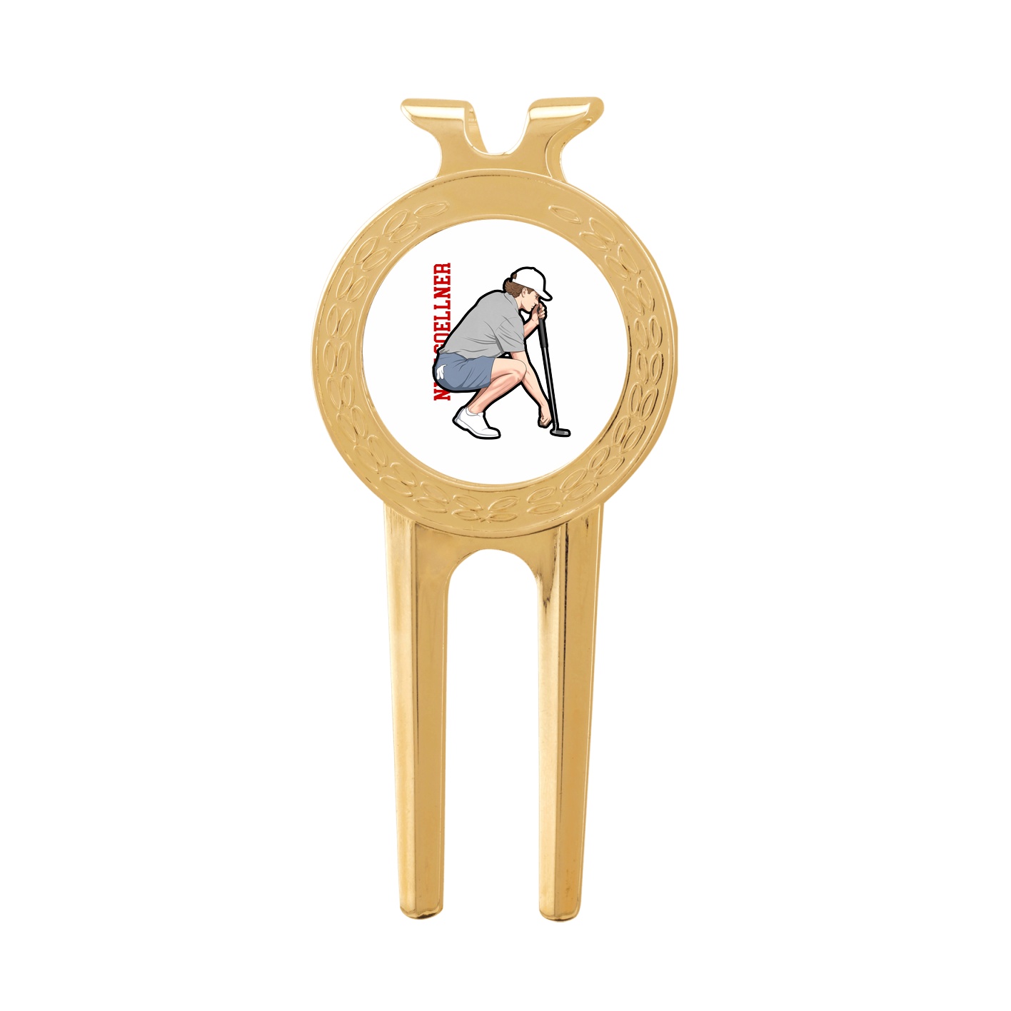 Divot Tool with Ball Marker — Name Vertical in Classic