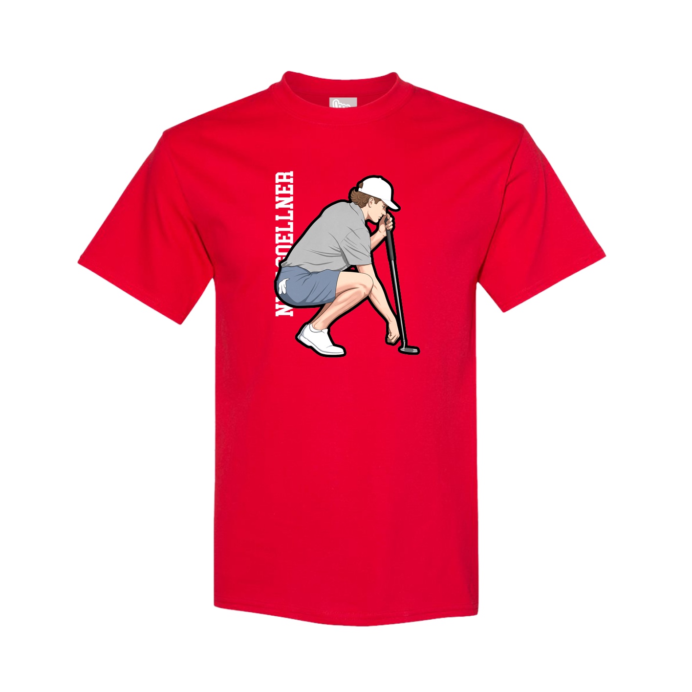 Youth Tee — Name Vertical in Red