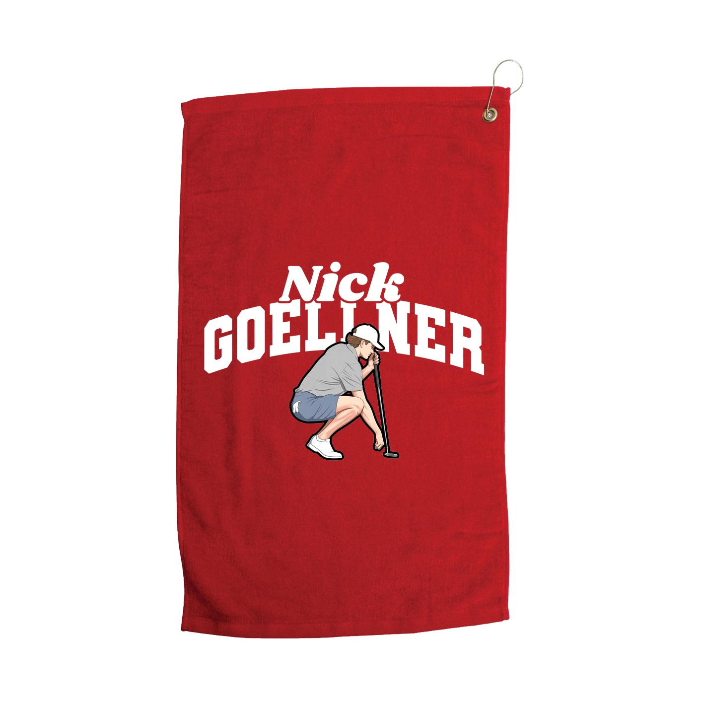 Golf Towel — Signature Arch in Red