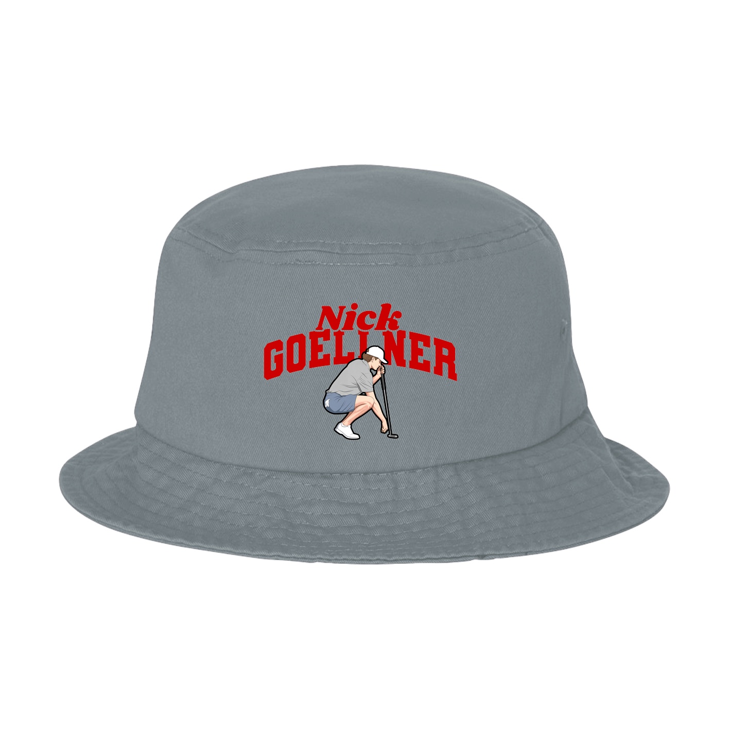 Bucket Cap — Signature Arch in Grey