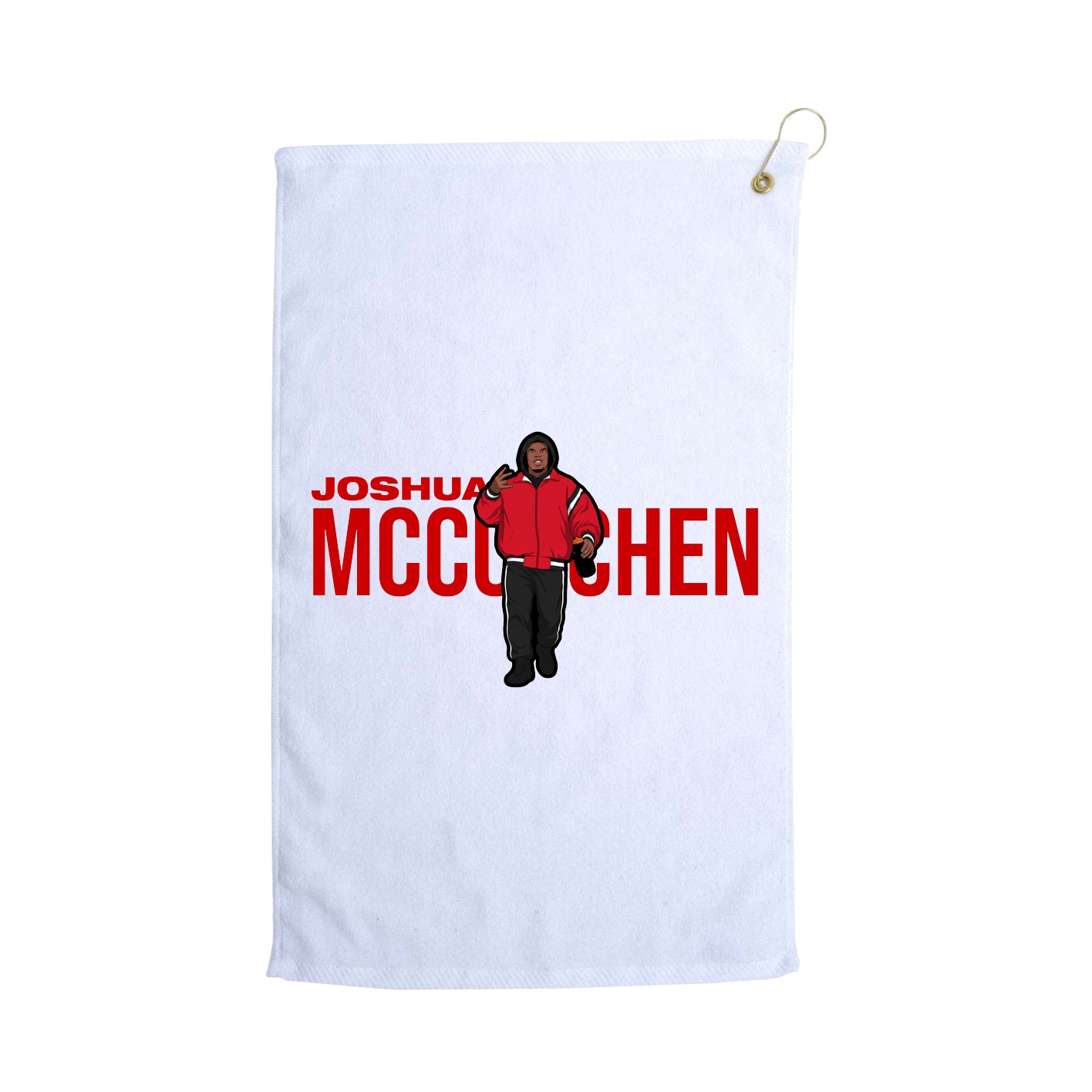 Golf Towel — Player Name in White