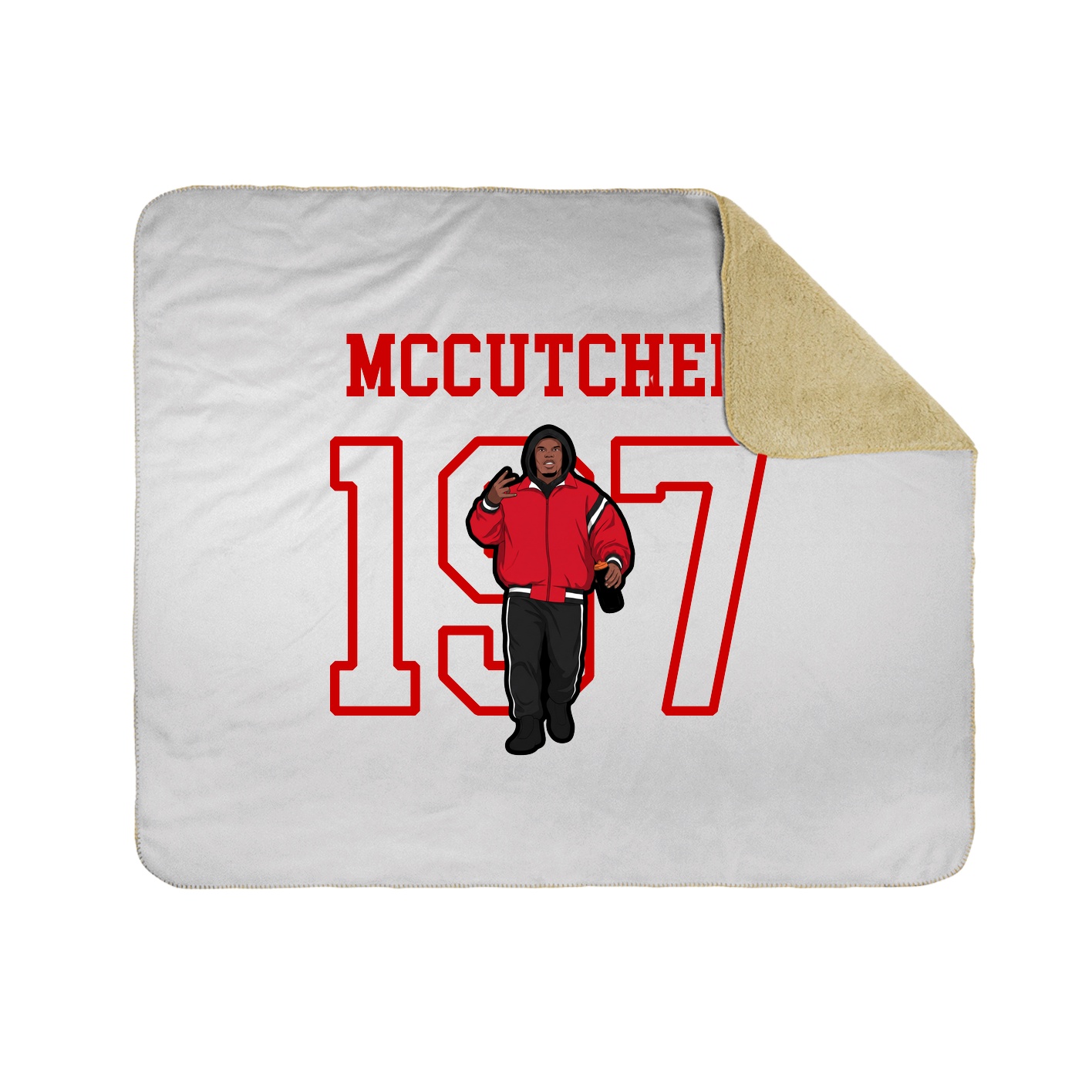 Throw Blanket — Shirsey in White