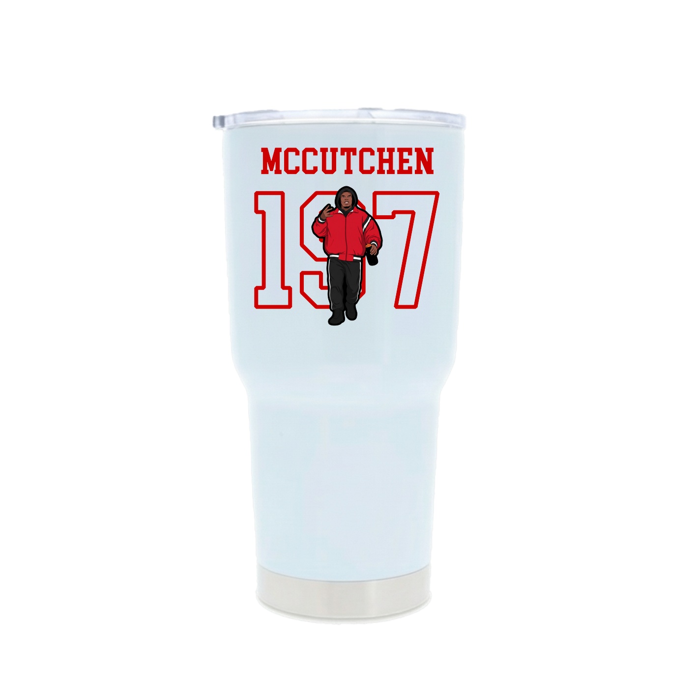 30oz Stainless Steel Tumbler — Shirsey in White