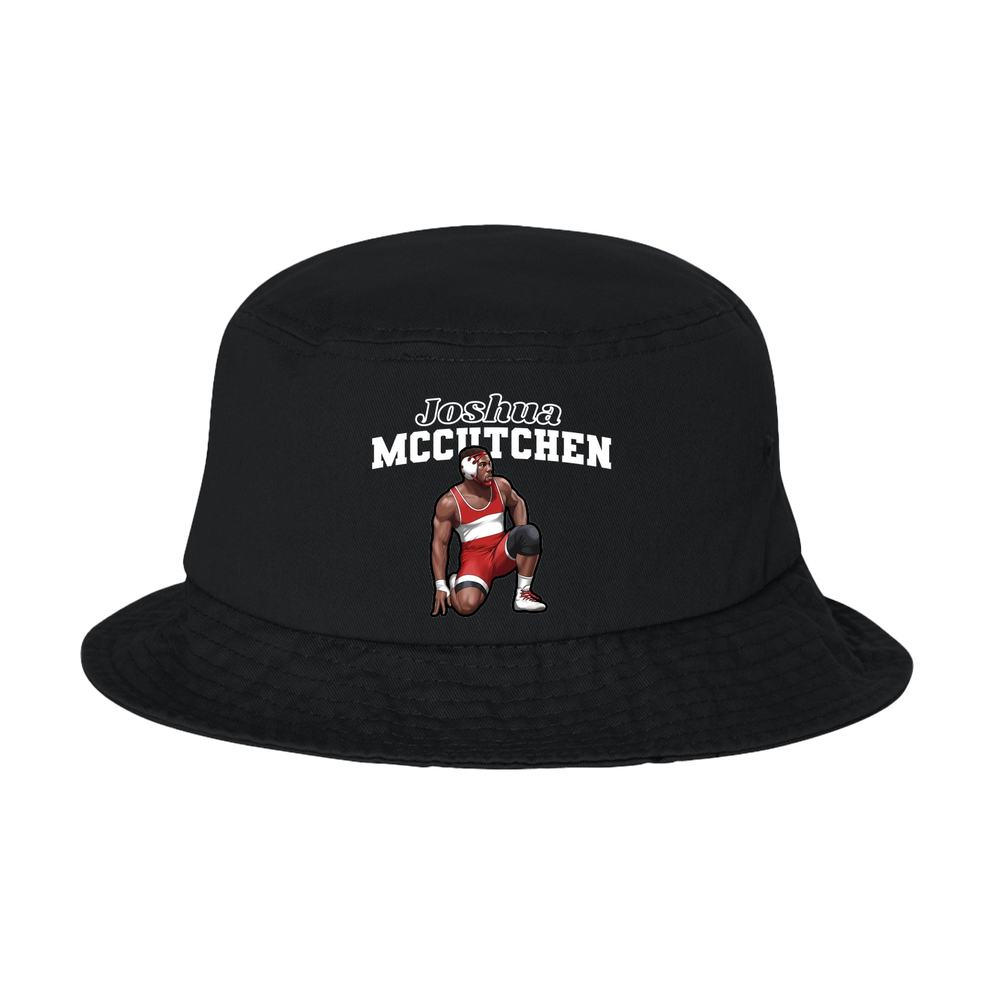Bucket Cap — Name Arch in Black