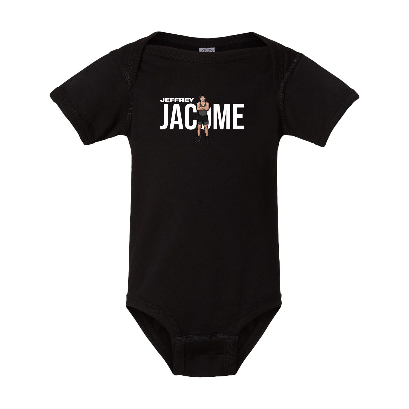 Baby Onesie — Player Name in Black