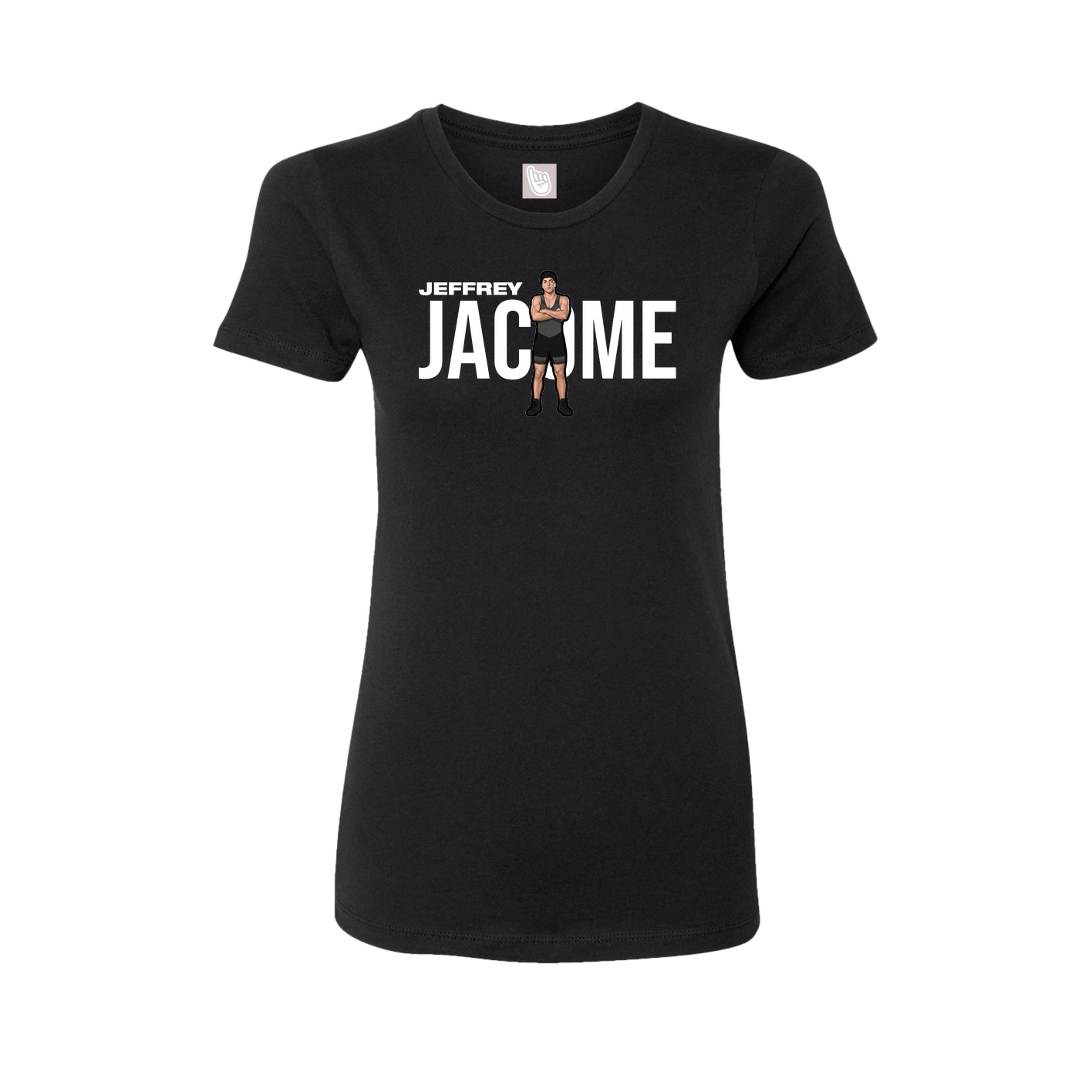 Fitted Women's Tee — Player Name in Black