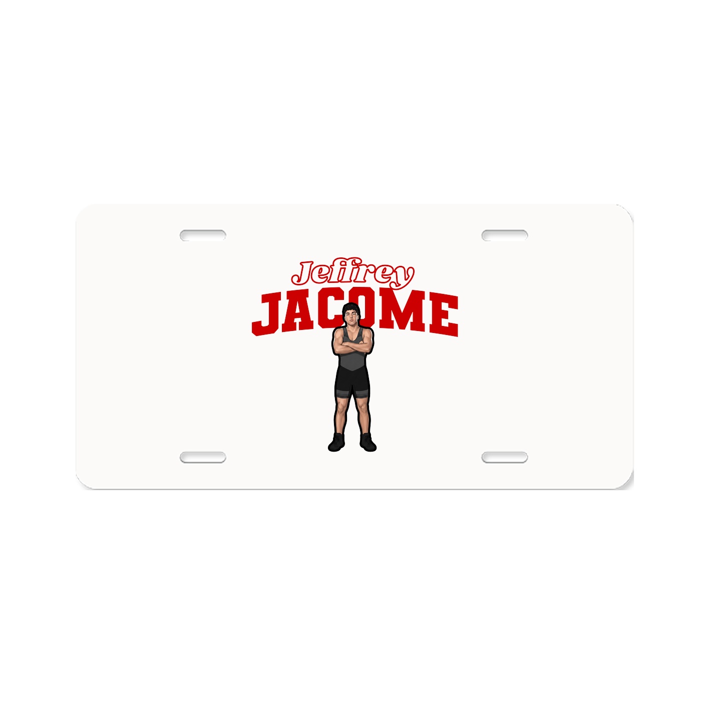 License Plate — Name Arch in Classic