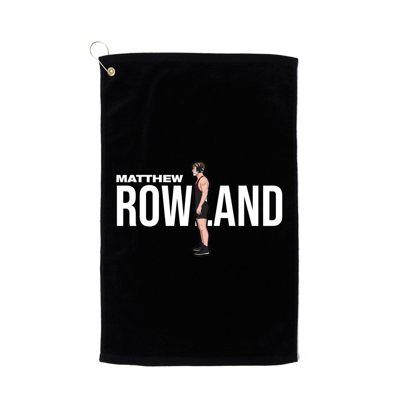 Golf Towel — Player Name in Black