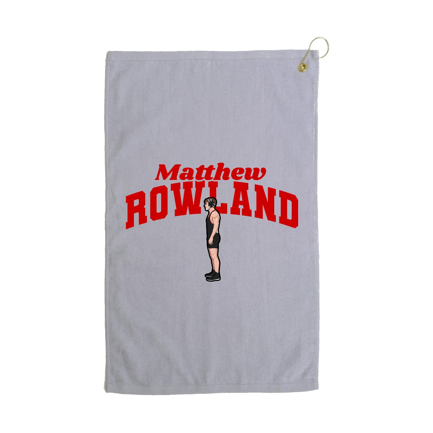 Golf Towel — Signature Arch in Grey