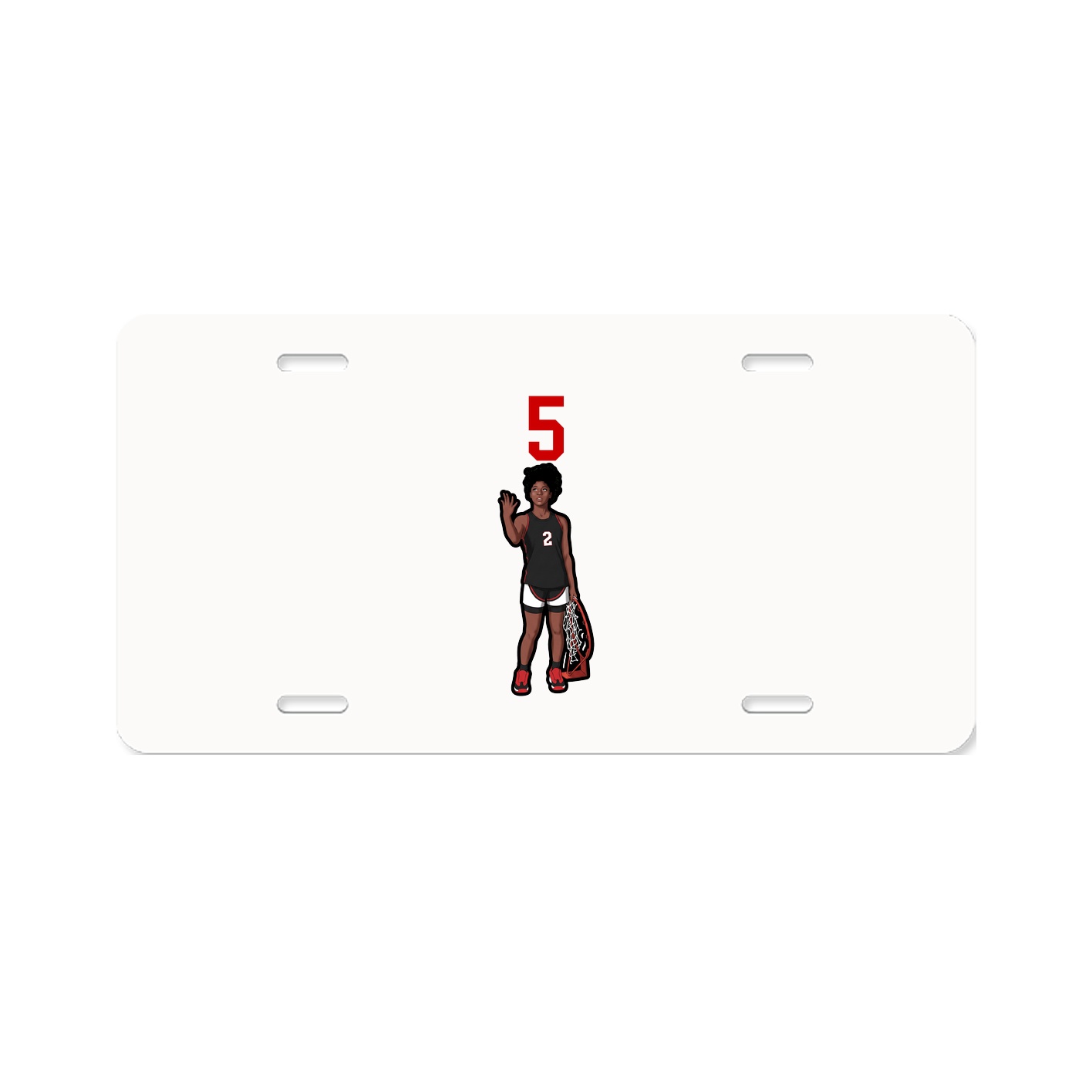 License Plate — Number Top in Classic