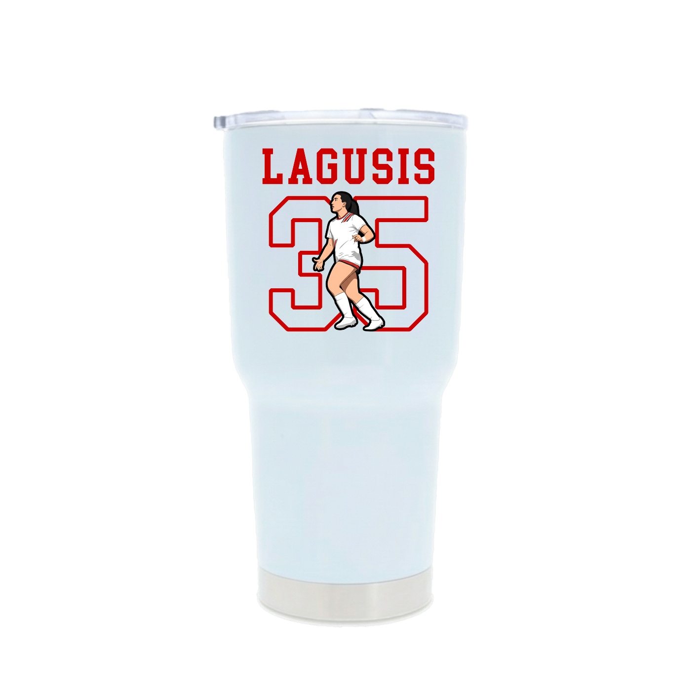 30oz Stainless Steel Tumbler — Shirsey in White