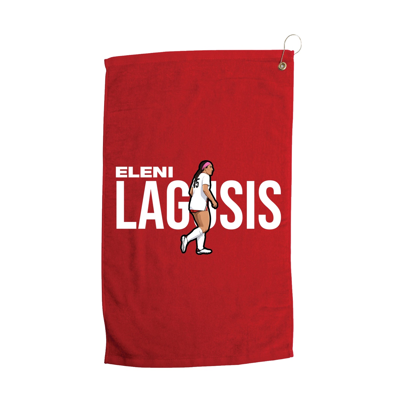 Golf Towel — Player Name in Red