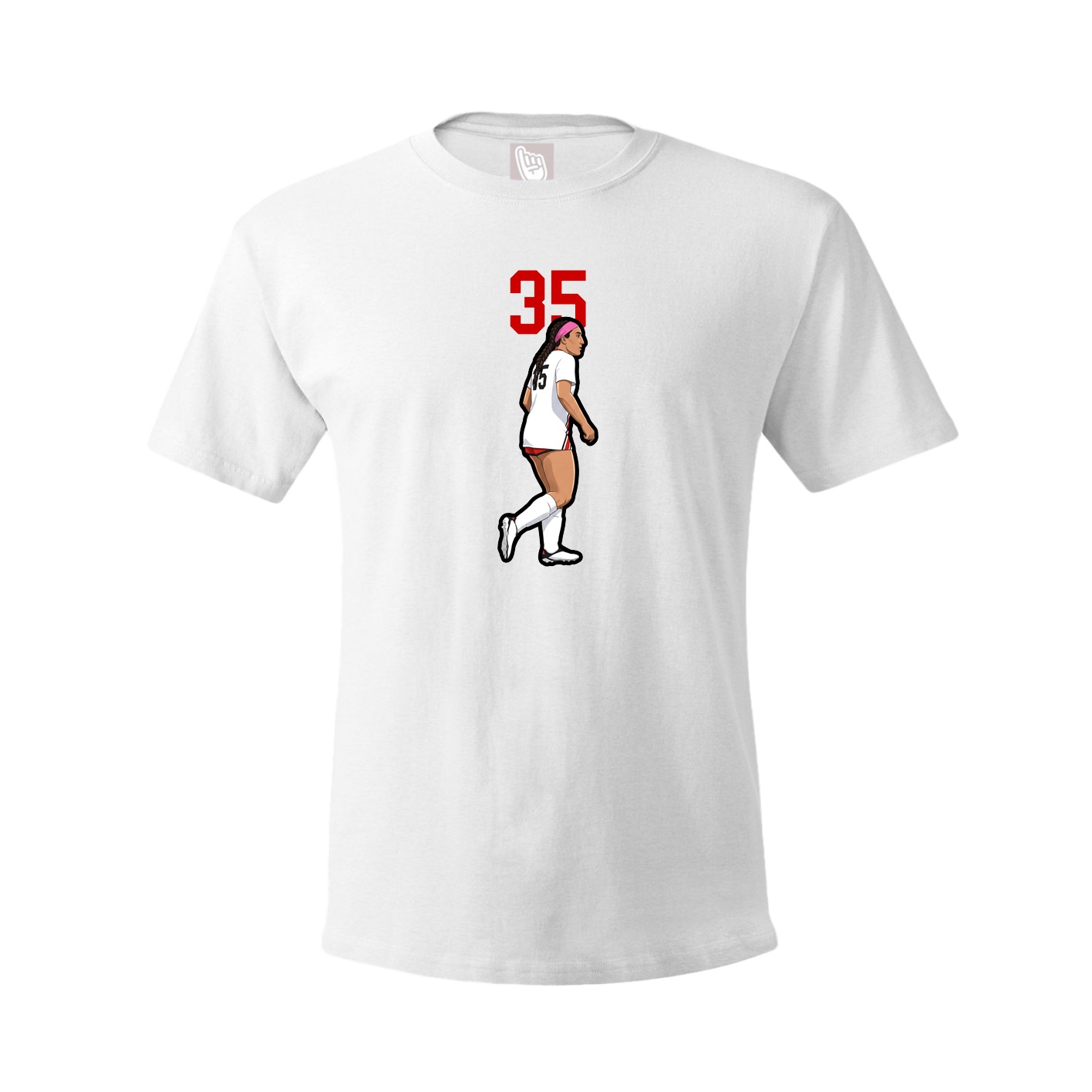 Tee — Number Top in White