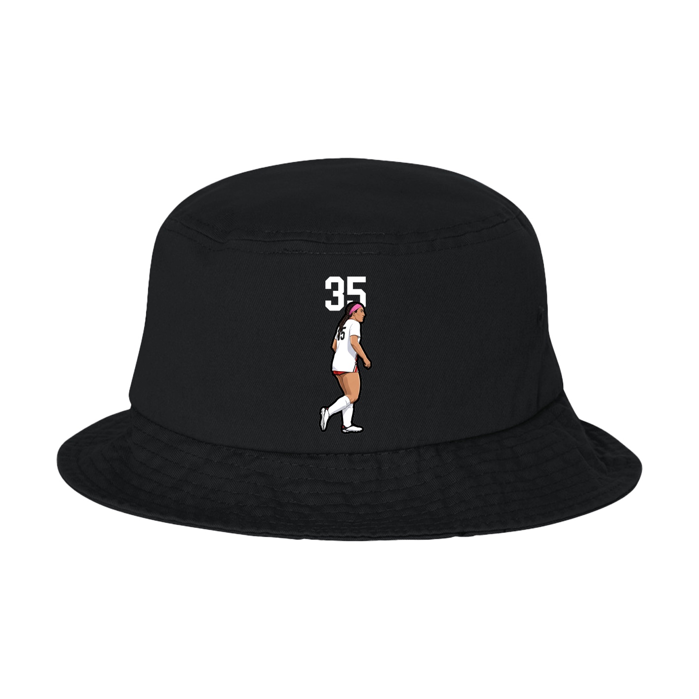 Bucket Cap — Number Top in Black