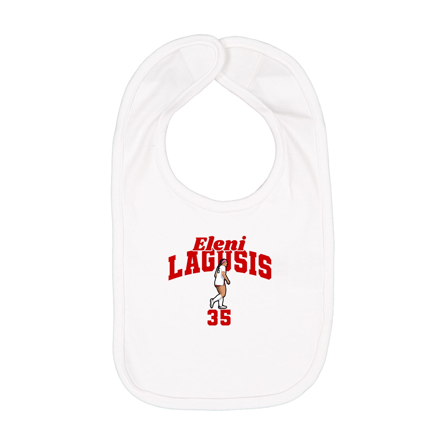 Infant Bib — Signature Arch in White