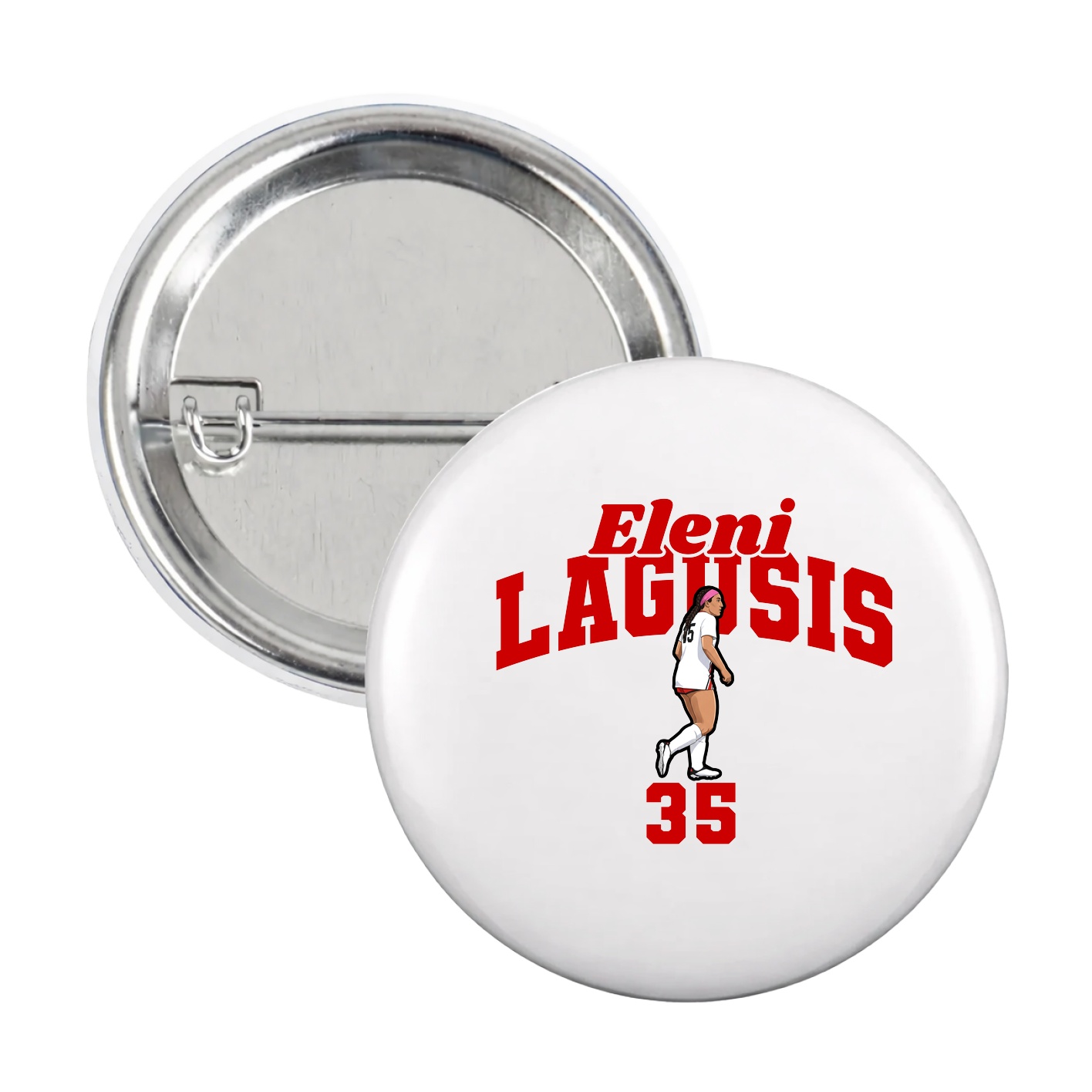 Game Day Button — Signature Arch in White