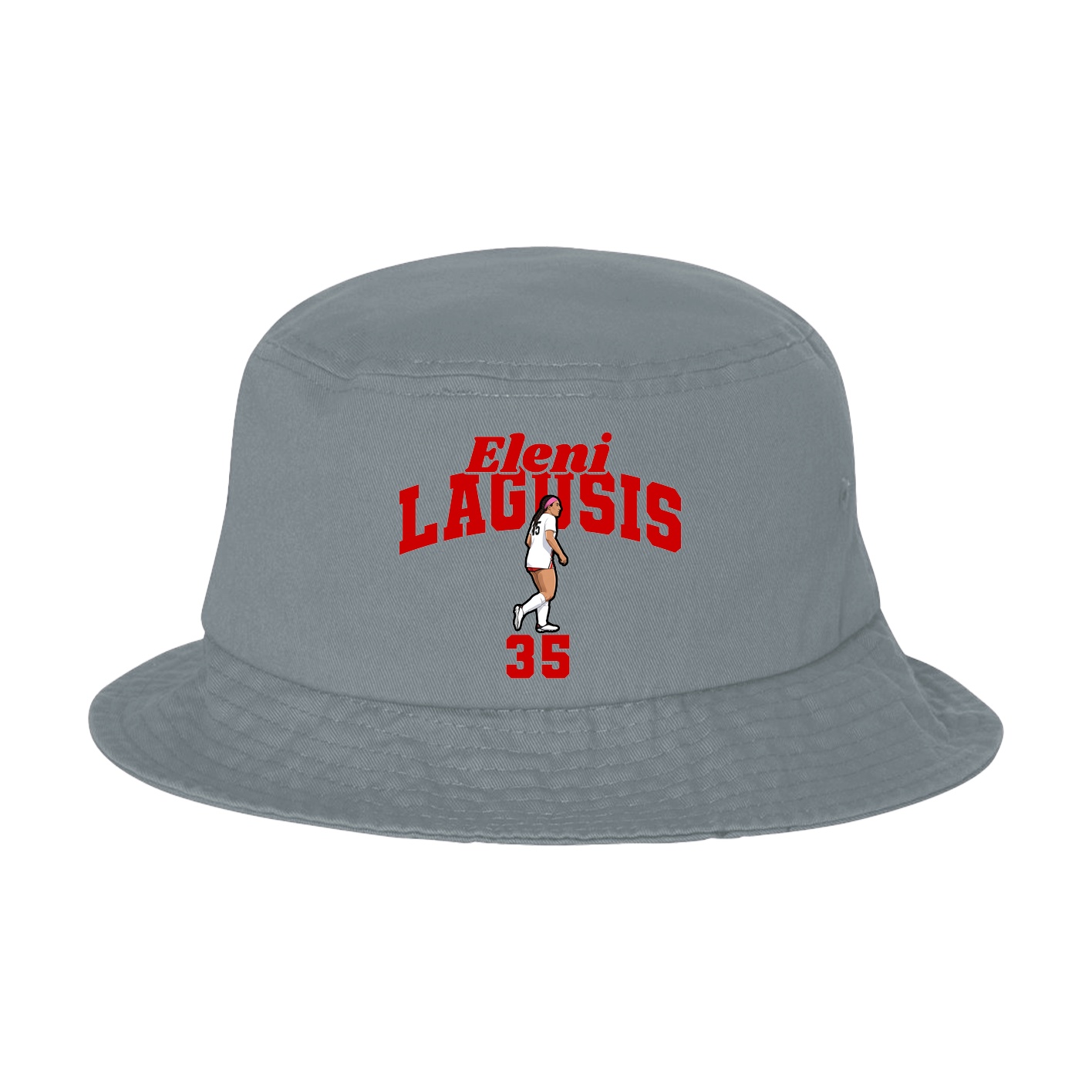 Bucket Cap — Signature Arch in Grey