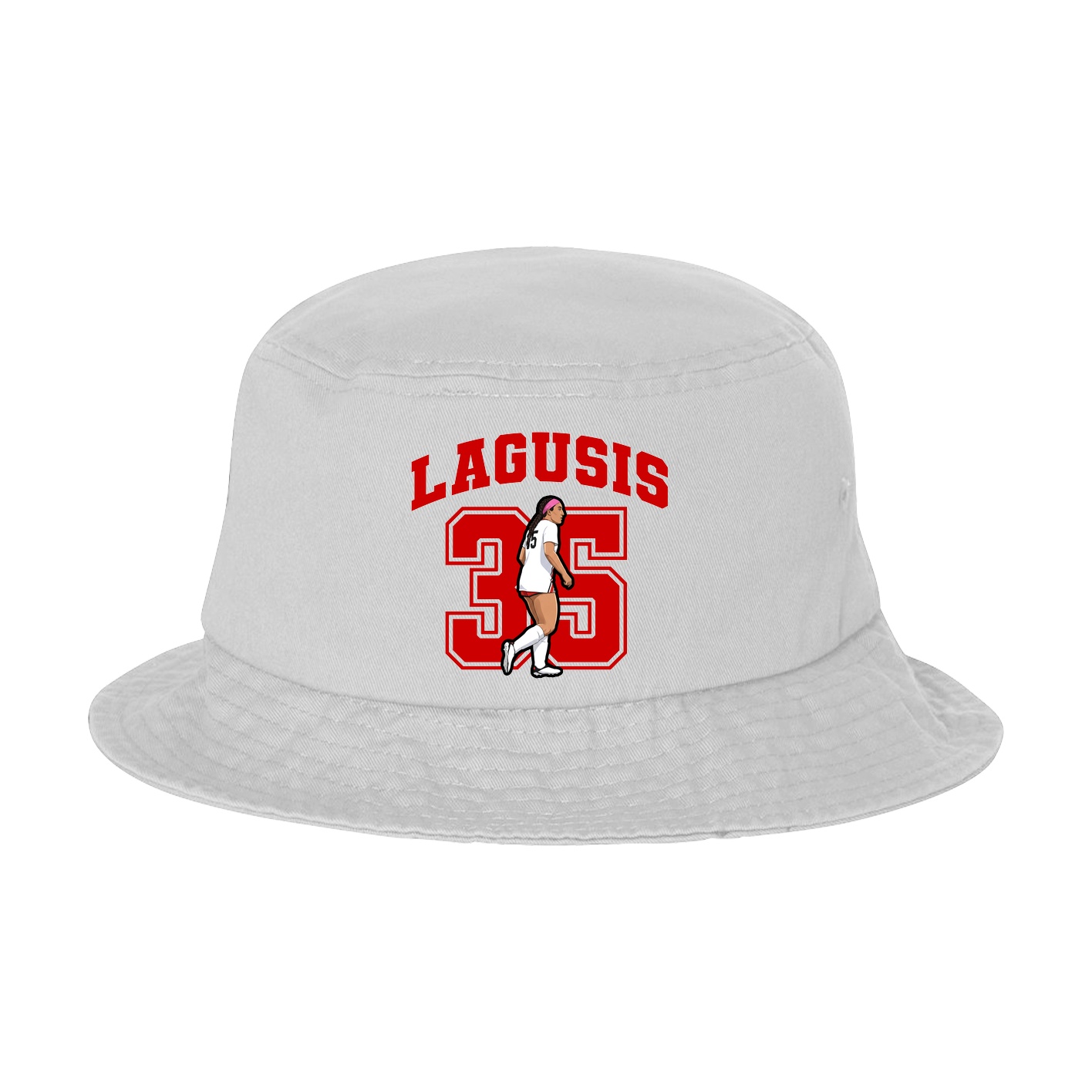Bucket Cap — Number in White