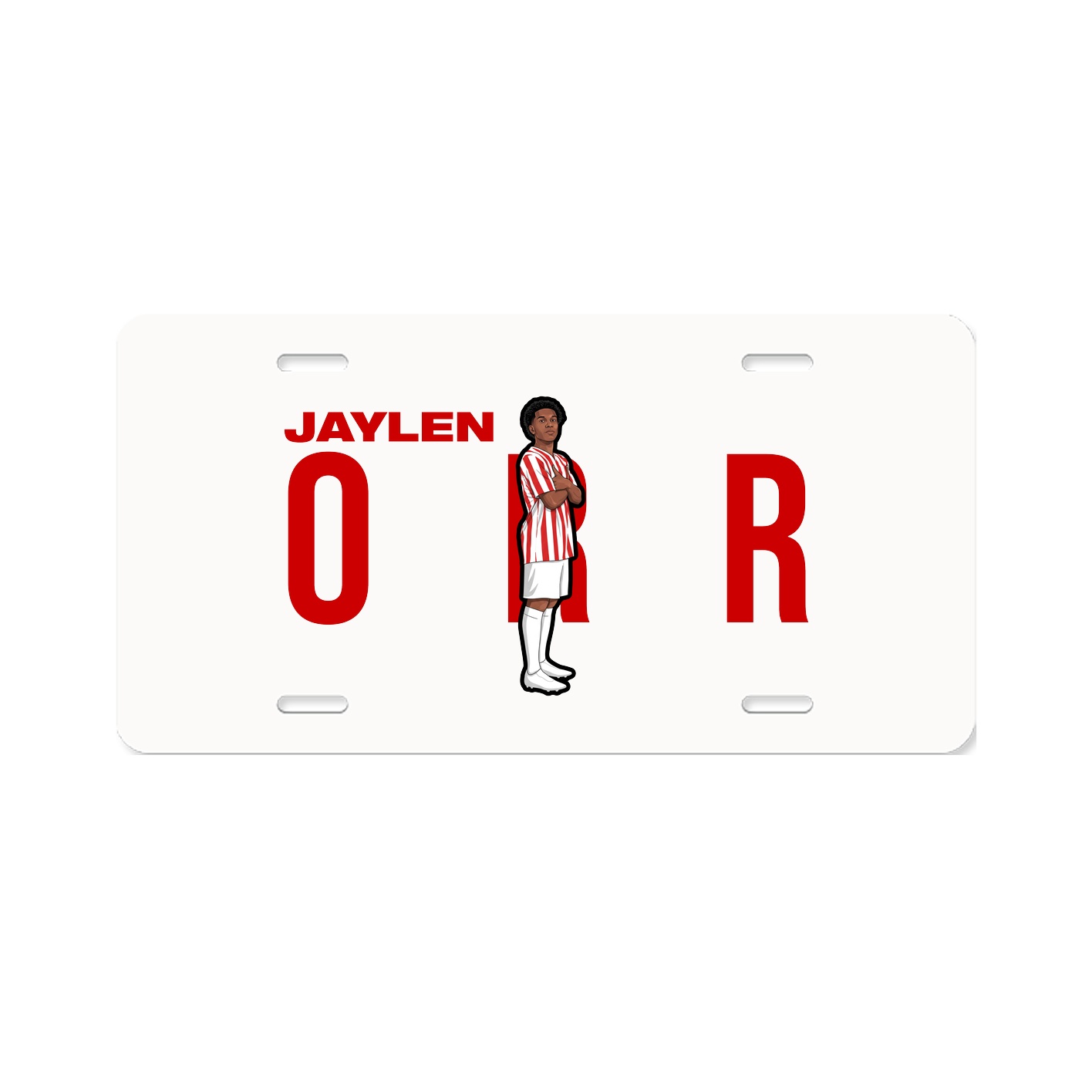 License Plate — Player Name in Classic