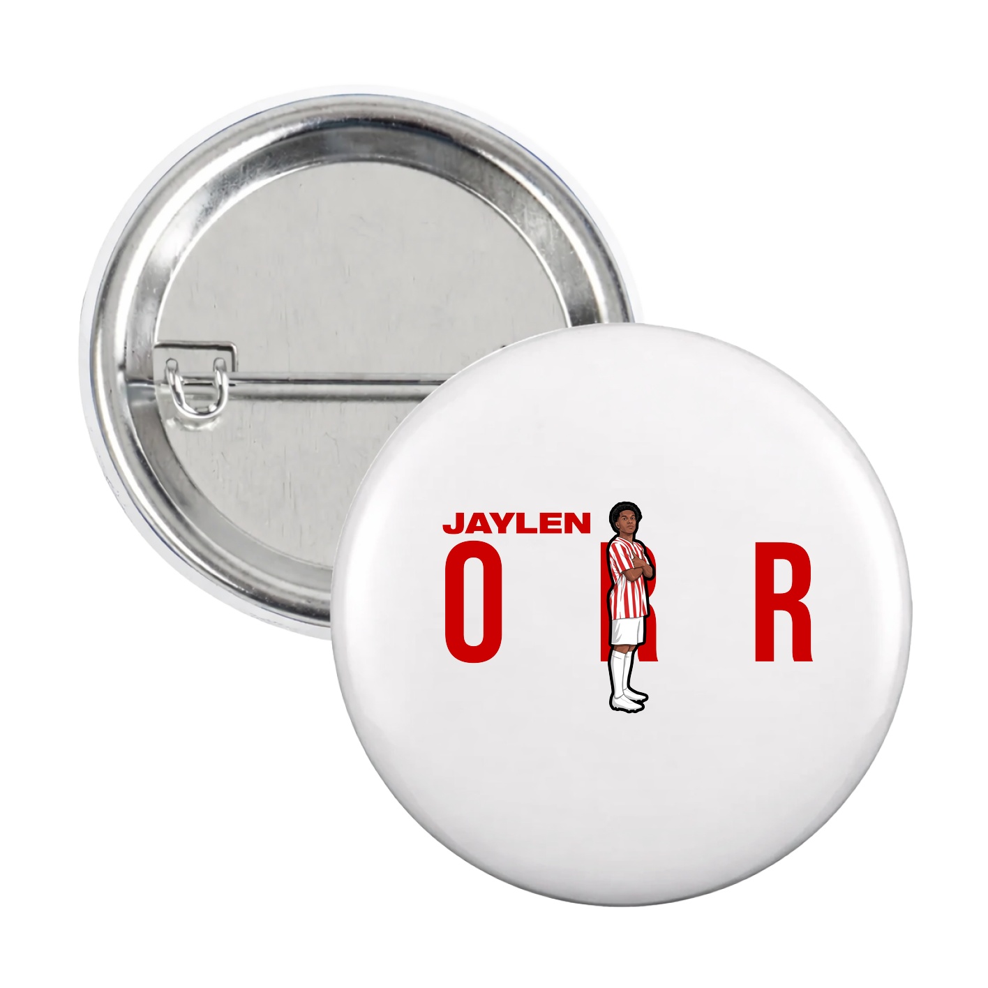 Game Day Button — Player Name in White