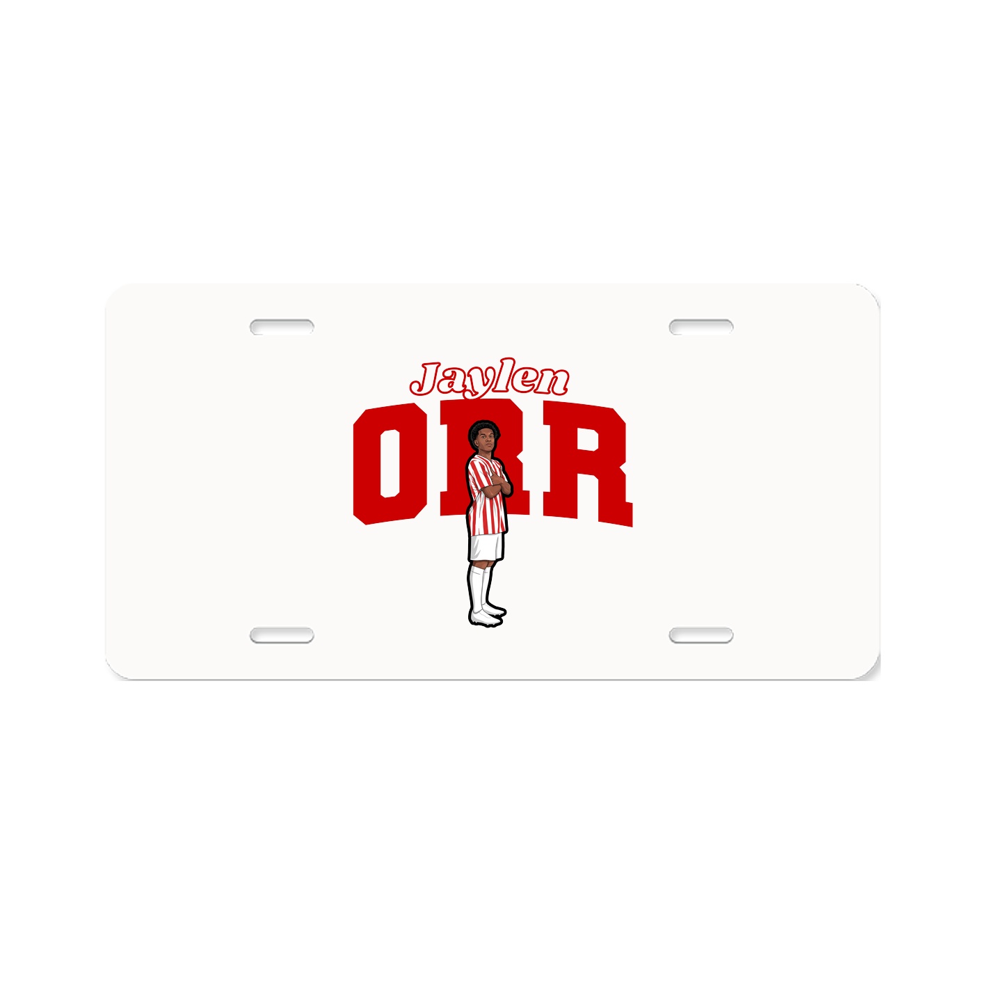 License Plate — Name Arch in Classic
