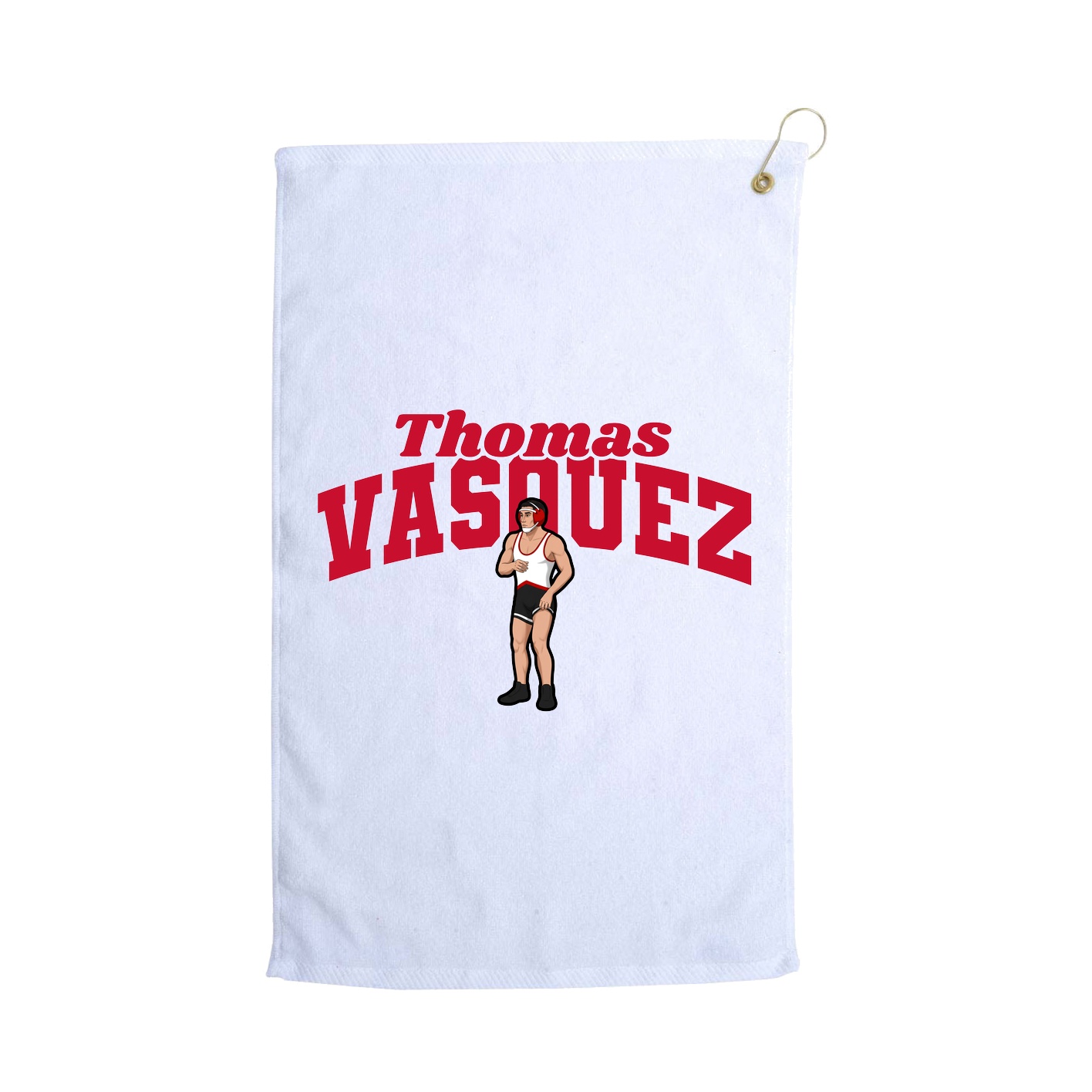 Golf Towel — Signature Arch in White