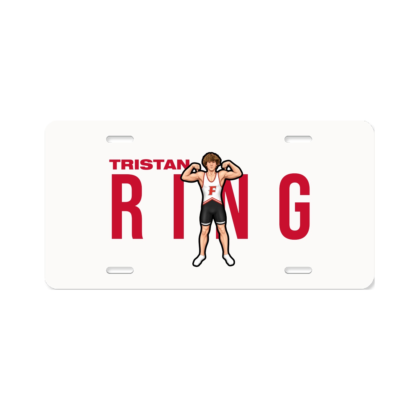 License Plate — Player Name in Classic